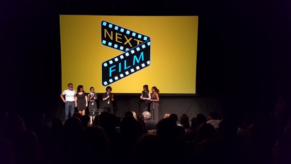 Billede af elever på Next filmfestival