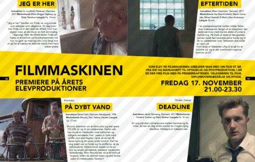 Billede af program på Nordisk filmfestival